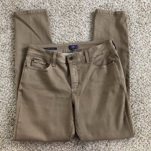 NYDJ Alina Legging Tan Pants Size 8